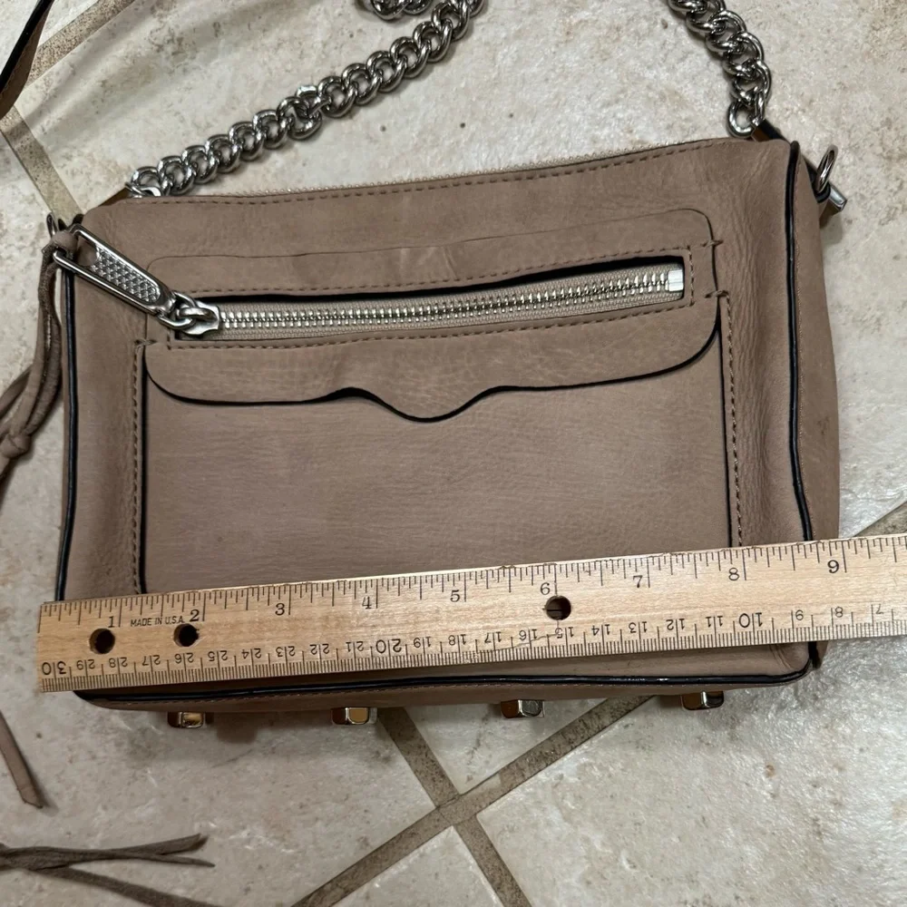 Rebecca Minkoff tan nubuck crossbody bag